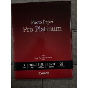 Canon PT-101 8.5-Inch x 11-Inch Photo Paper Pro Platinum (Open Box 19 Sheets)